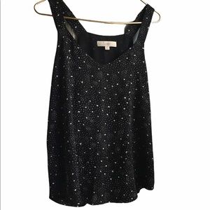 LOFT Black and White Camisole Tank